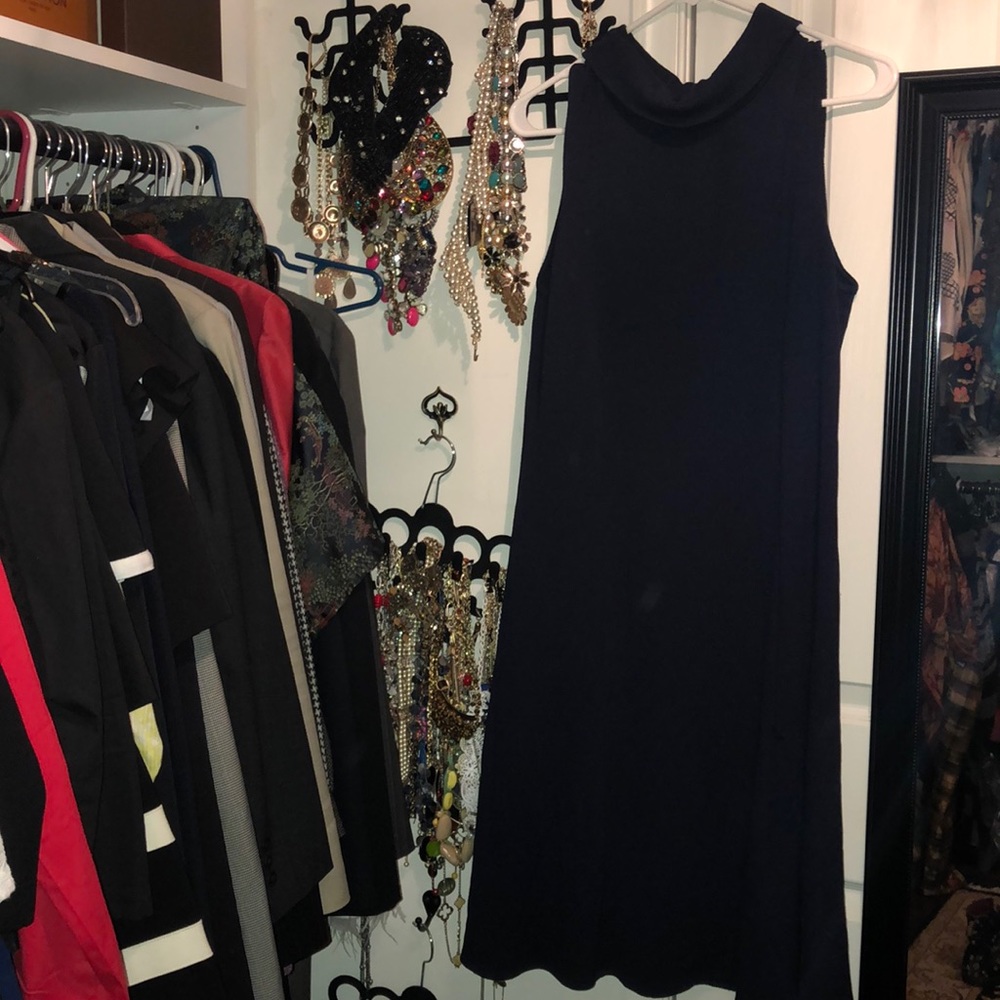 St. John a line frock dark blue size 10